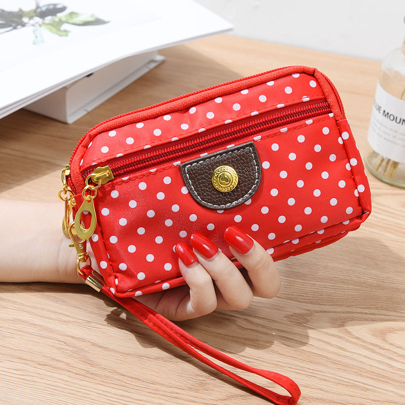Wholesale Zipper Nylon Cloth Hand-held Short Wallet